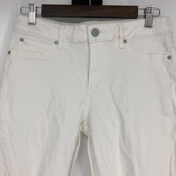 Articles of  Society Sarah Skinny White Jeans Ripped Knee Mid-rise size 29 - Picture 6 of 15